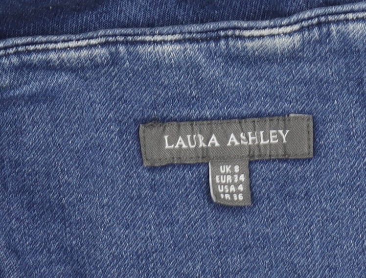 Laura Ashley Women's Blue Sheath Dress Size 8
