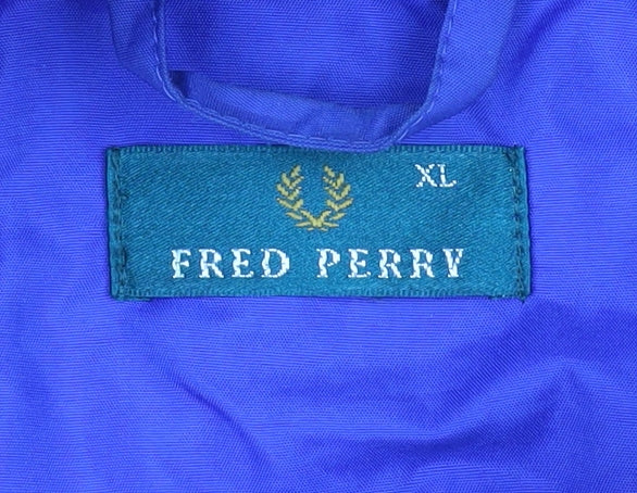 Fred Perry Men's Red XL Fleece Jacket - Casual Style