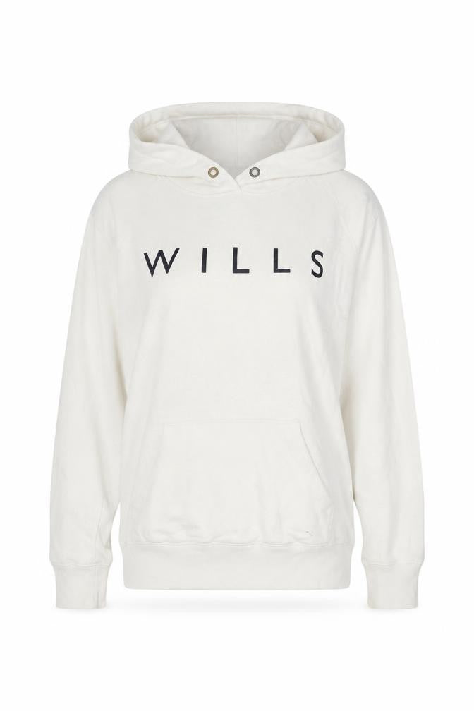Womens UK 12 Regular Jack Wills White Pullover Hoodie