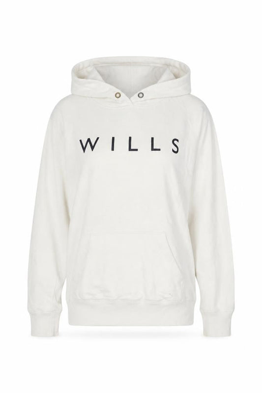 Womens UK 12 Regular Jack Wills White Pullover Hoodie