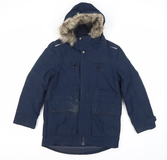 Regatta Boys Blue Parka - Size 12 Winter Coat