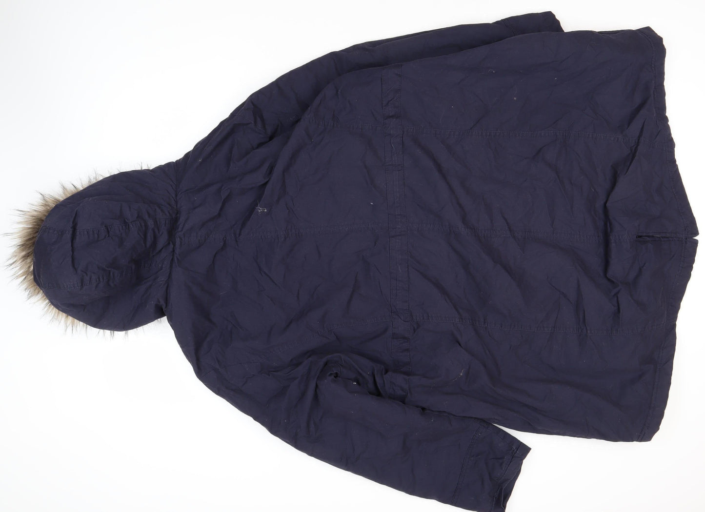 Yours Women’s Blue Parka Coat Size 22-24 Hooded