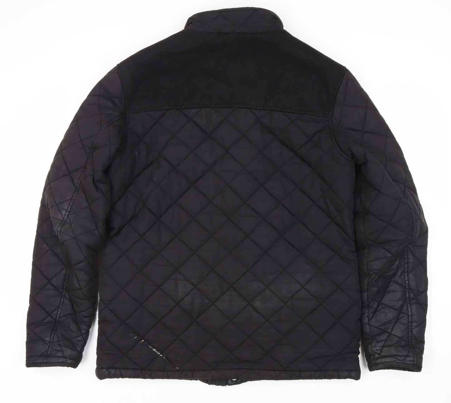 Next Men's Black Quilted Jacket, Medium, Casual