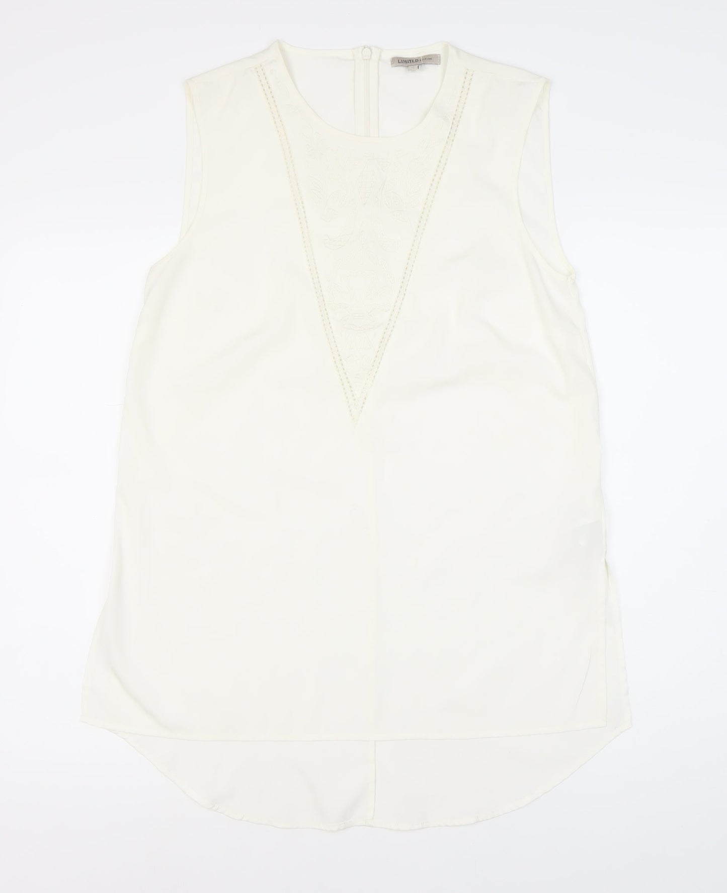 Marks and Spencer Women's White Sleeveless Top Size 10