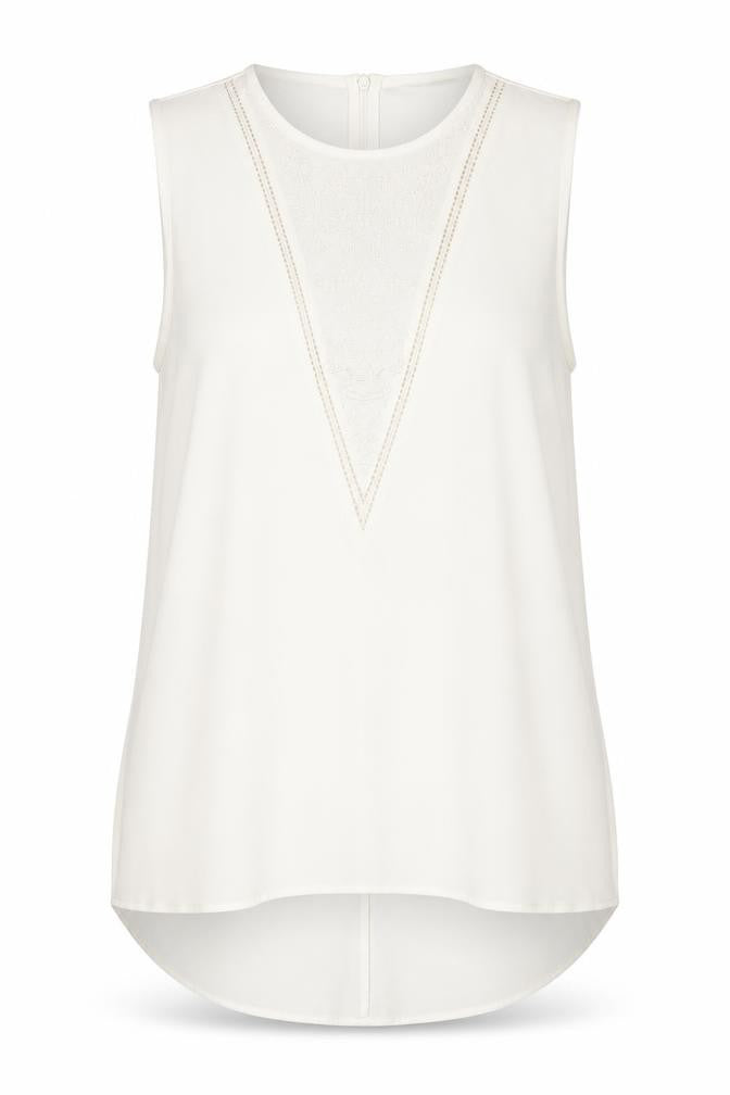 Marks and Spencer Women's White Sleeveless Top Size 10