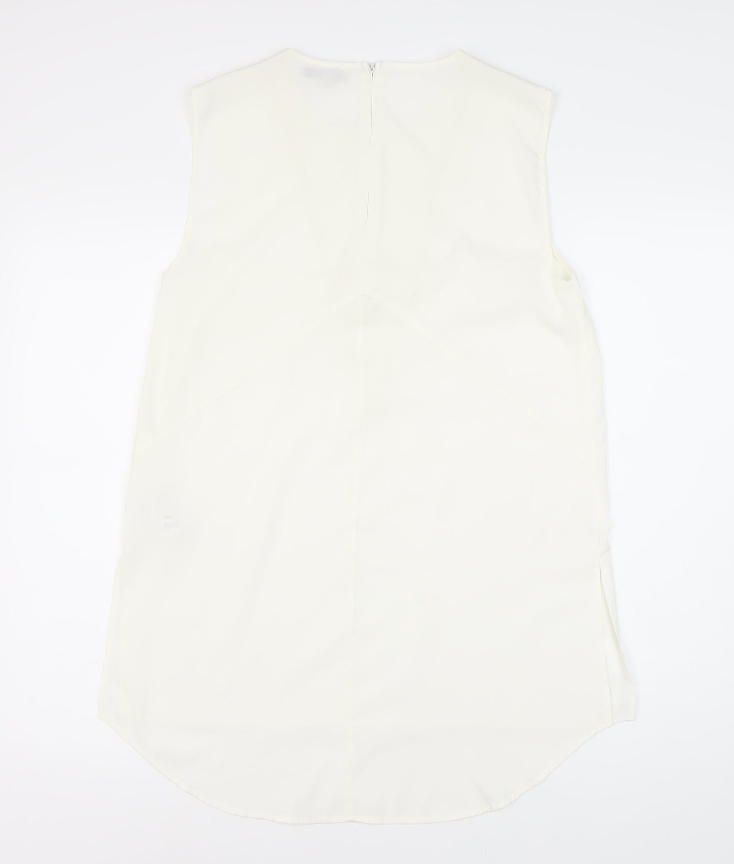 Marks and Spencer Women's White Sleeveless Top Size 10