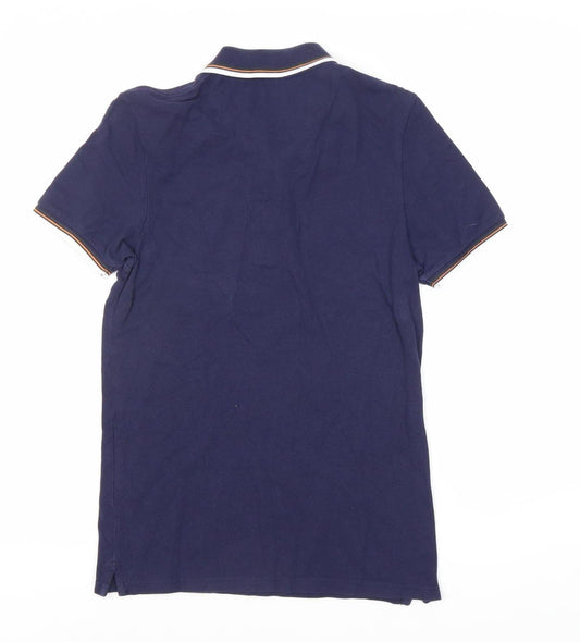 Lyle & Scott Men's Blue Polo Shirt Size S, Logo, Casual