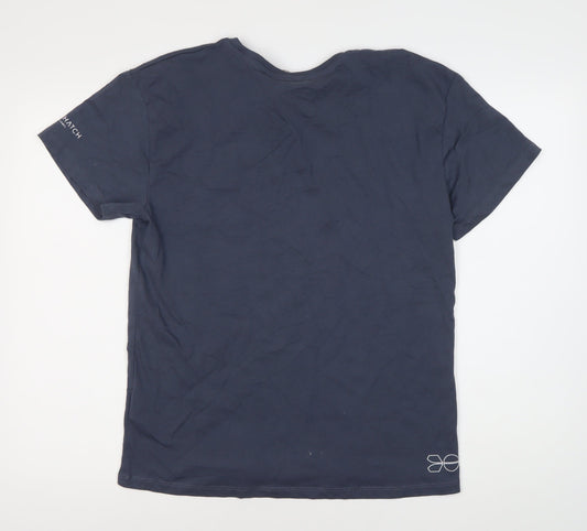 Crosshatch Men’s Blue Graphic Print T-Shirt S