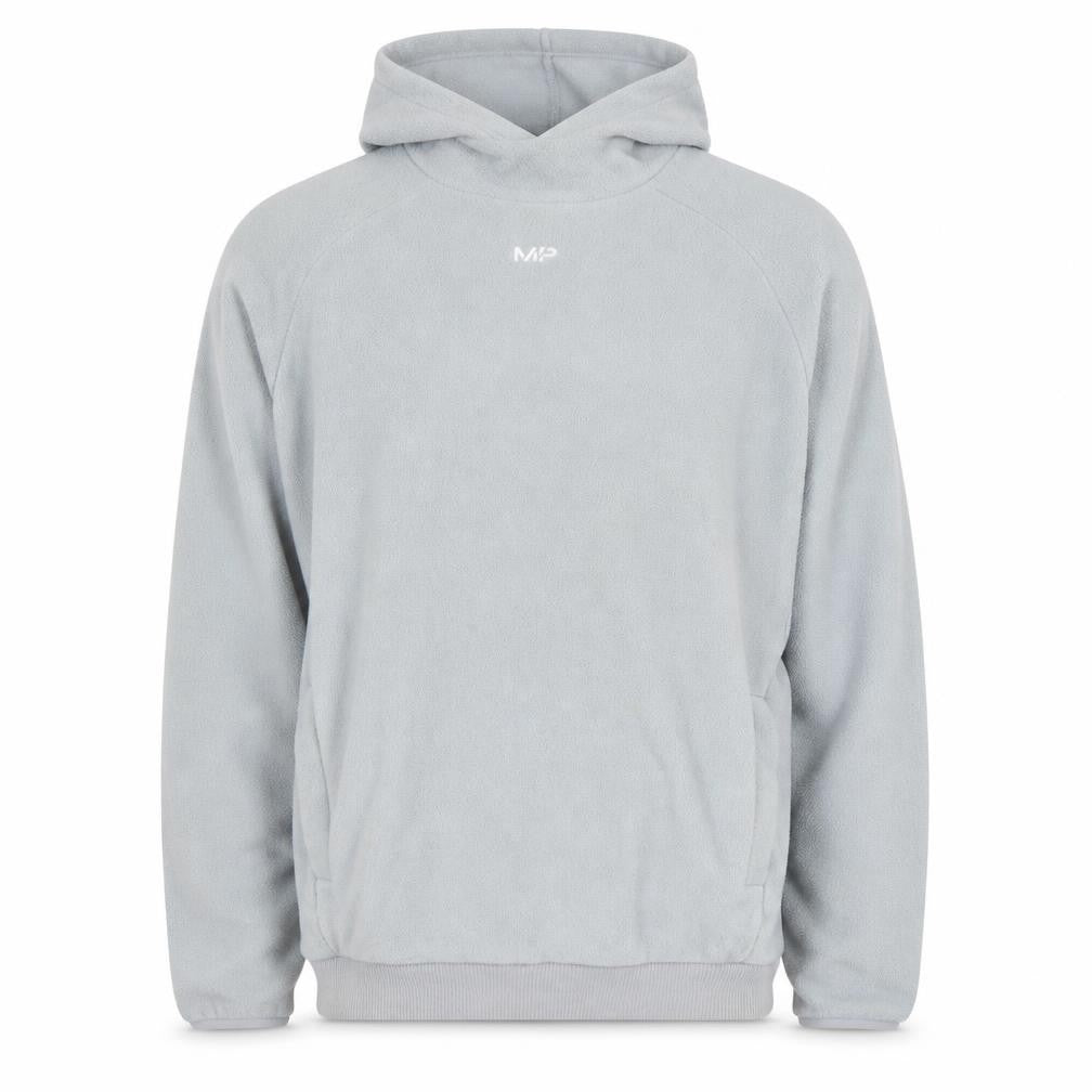 MP Men's Grey Hoodie - Small, Pullover, Fleece, Logo