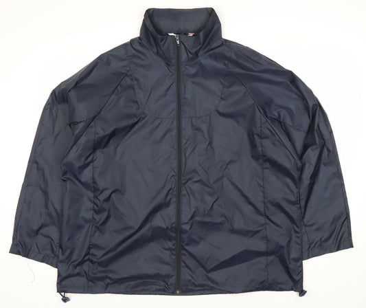 Bonmarché Women's Blue Mid-Length Basic Jacket