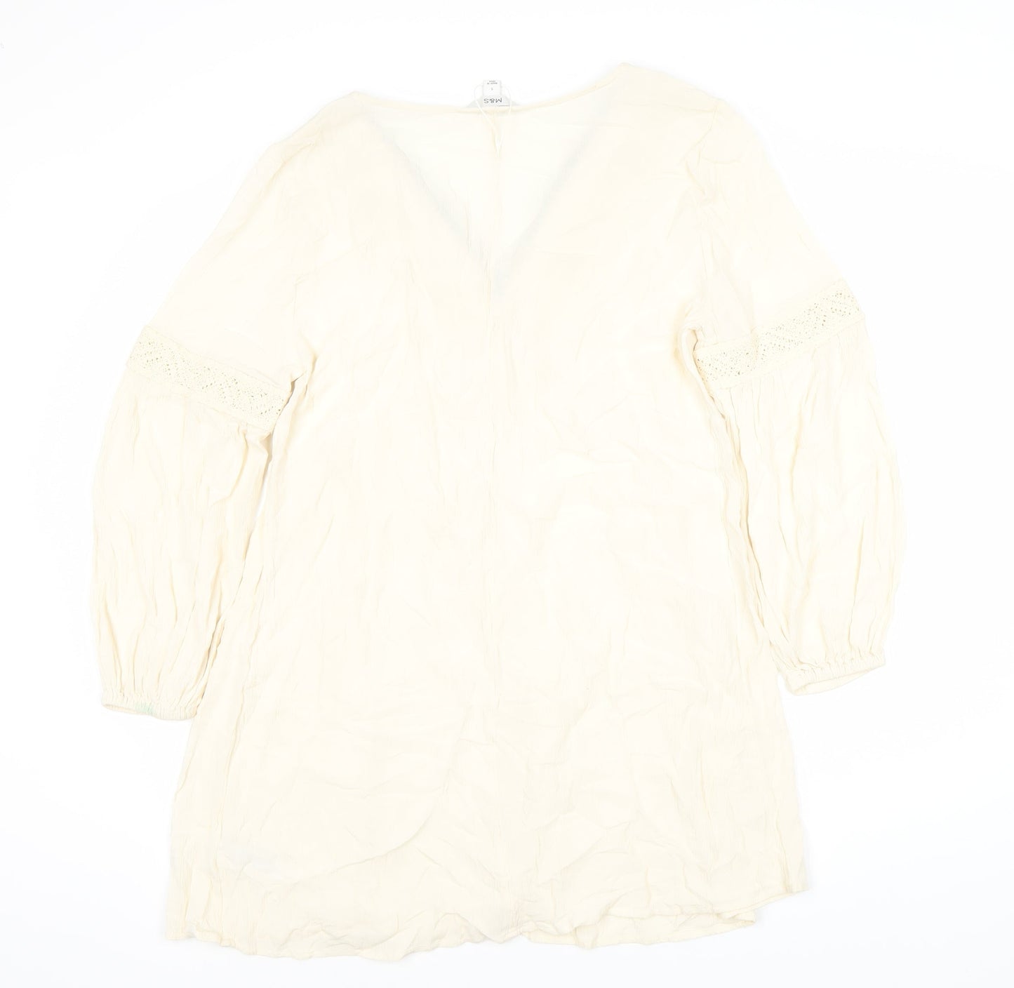 Marks and Spencer Women's Ivory Long Sleeve Dress