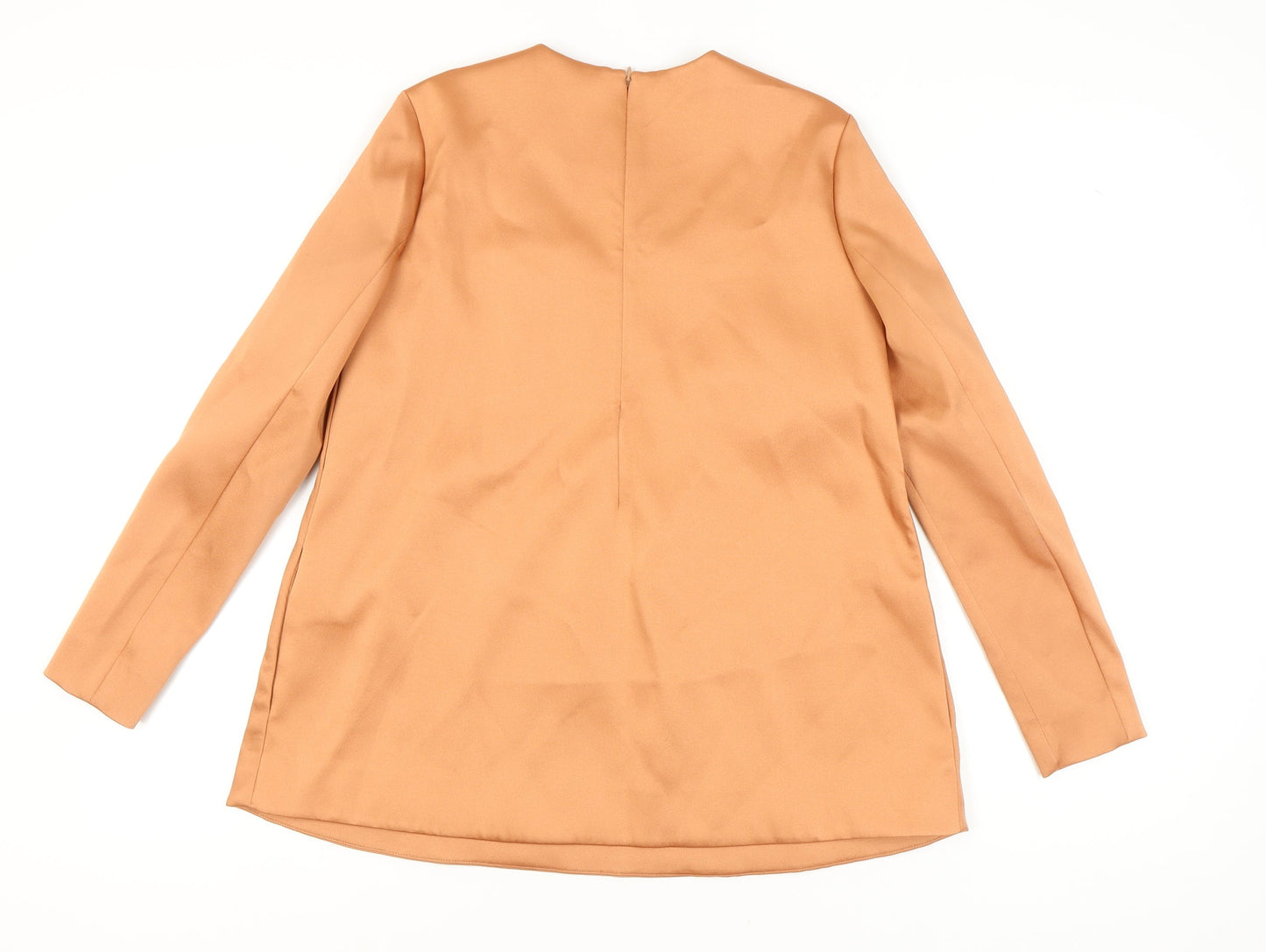 COS Women's Brown Long Sleeve Blouse, Size 6