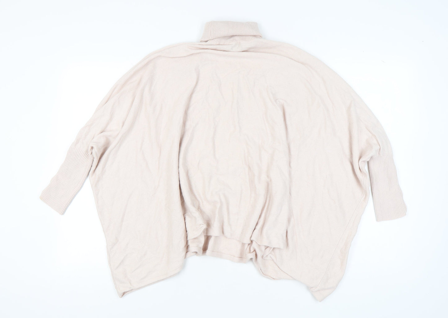 Ted Baker Women's Beige High Neck Cape Jumper M