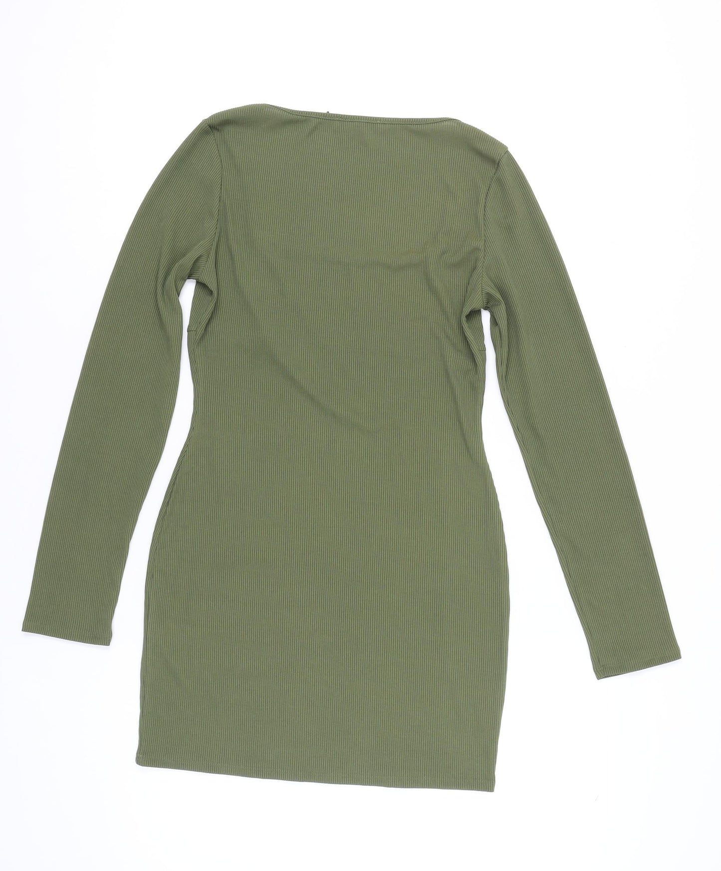 PrettyLittleThing Women's Green Bodycon Dress UK 12