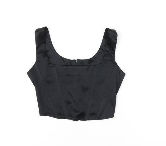 Azora London Women's Black M/L Cropped Tank Top