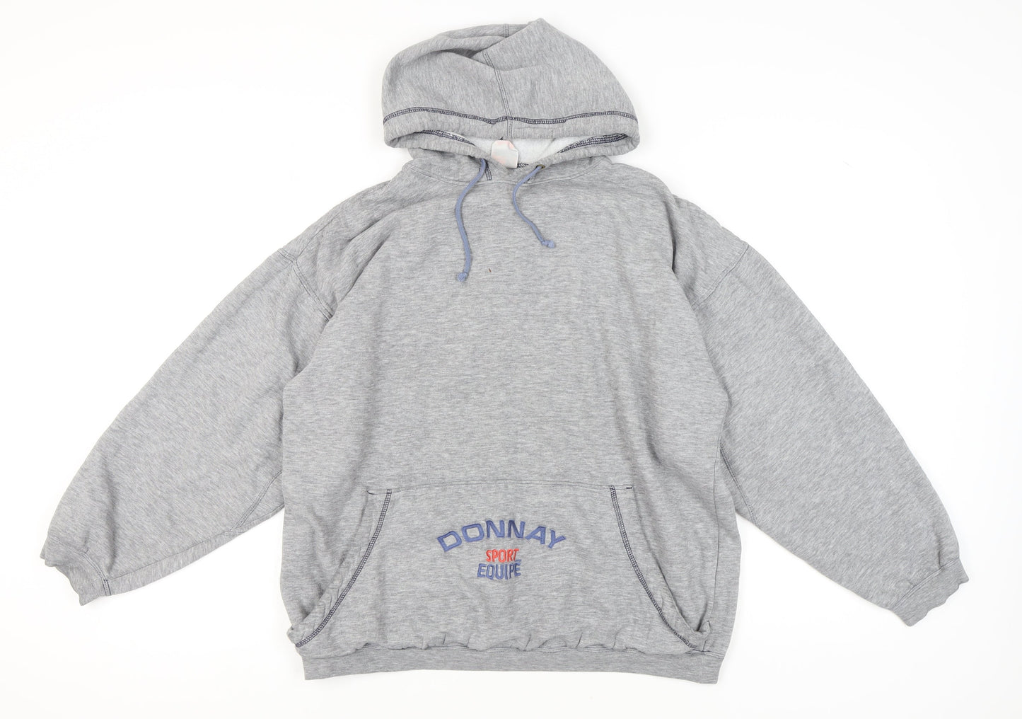 Donnay Men's Grey Pullover Hoodie with Logo
