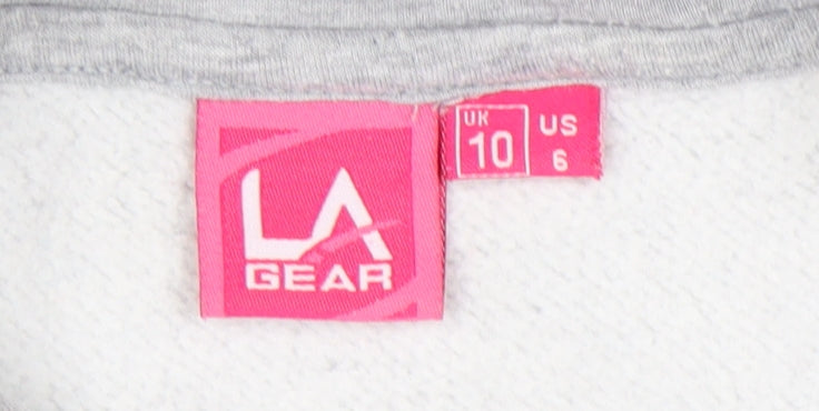 LA Gear Women's Grey Hoodie, UK 10, Polyester Blend