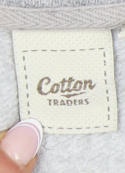 Cotton Traders Men's Grey Sweatshirt Medium