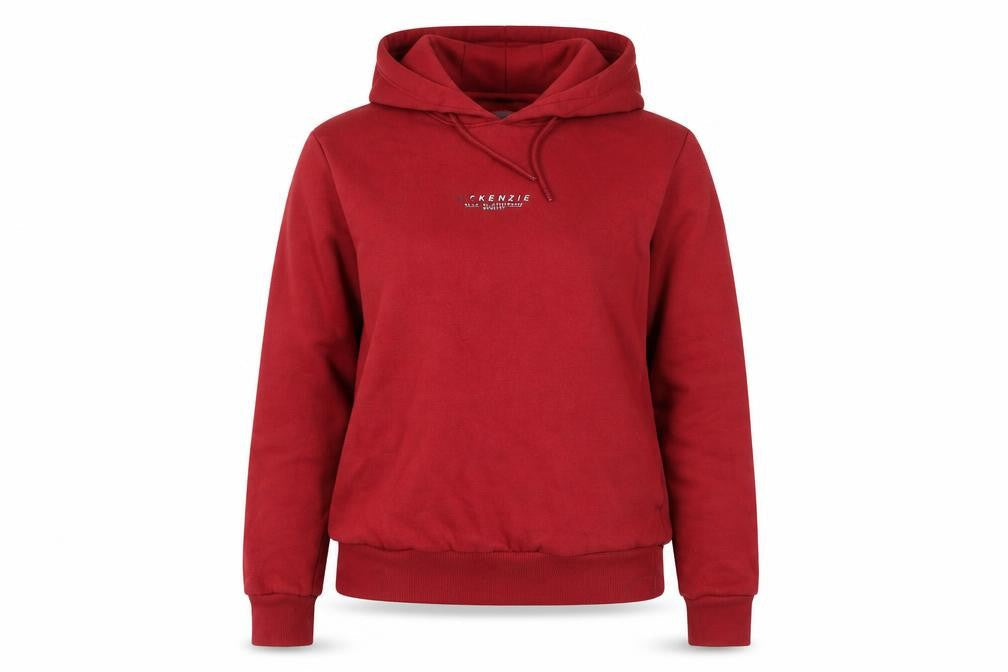 Unisex Adults UK M Regular McKenzie Red Pullover Hoodie