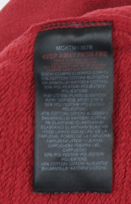 McKenzie Unisex Red Pullover Hoodie M