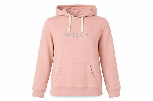 Womens UK 10 Regular Jack Wills Pink Pullover Hoodie