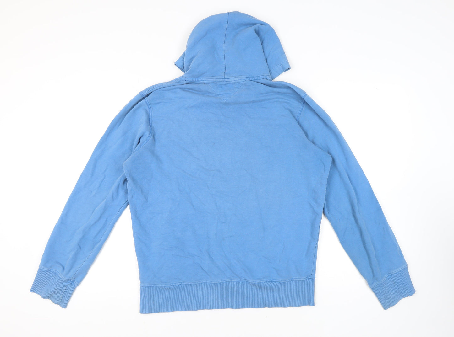 Tommy Hilfiger Men's Blue Hoodie, Medium, Logo Graphic