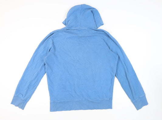 Tommy Hilfiger Men's Blue Hoodie, Medium, Logo Graphic
