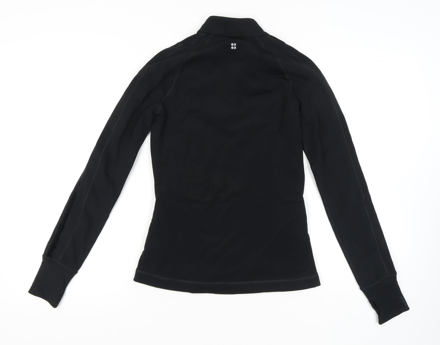 Sweaty Betty Women's Black S Slim Fit 1/2 Zip Sweatshirt