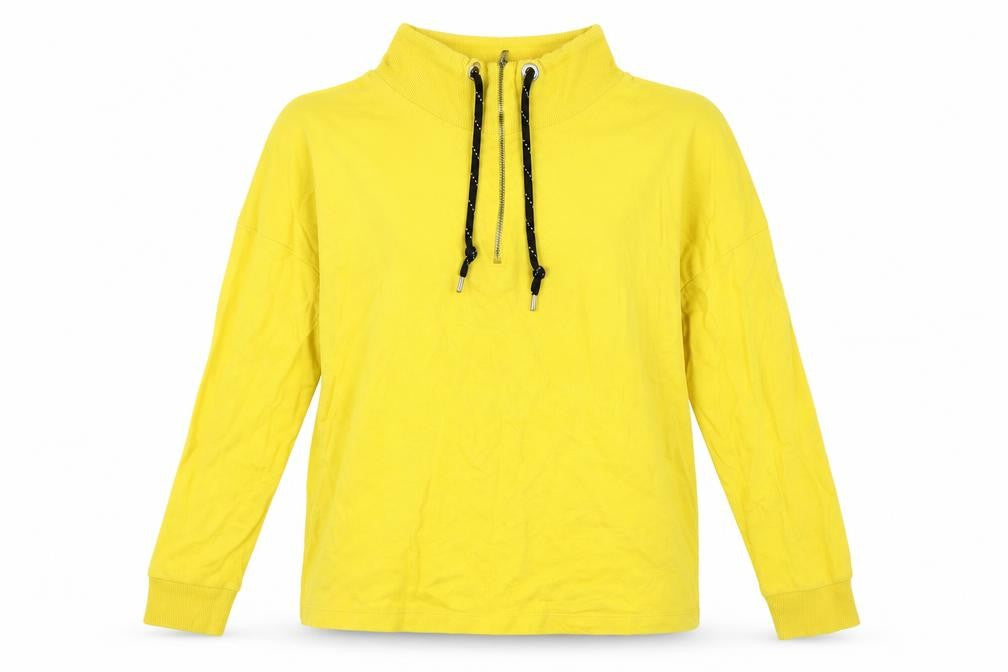 Noisy May Women's Yellow Hoodie, Size S, Cotton, Casual Wear