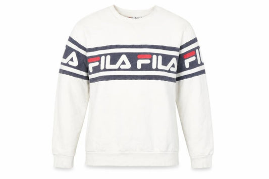 Unisex Adults UK M Regular FILA Ivory Pullover Sweatshirt