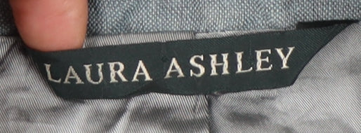 Laura Ashley Women's Blue Linen Blazer Size 12