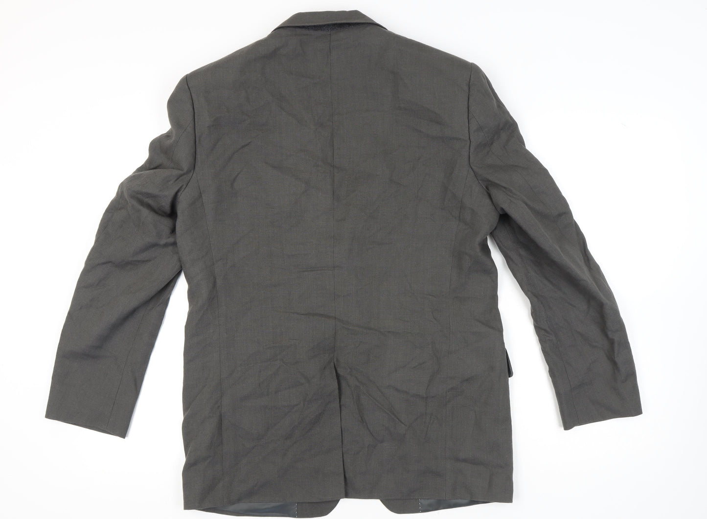 Marks and Spencer Men's Green Blazer 40 Regular Single-Breasted