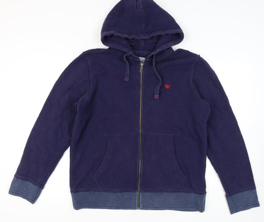 Fat Face Men's Blue Full Zip Hoodie Size L