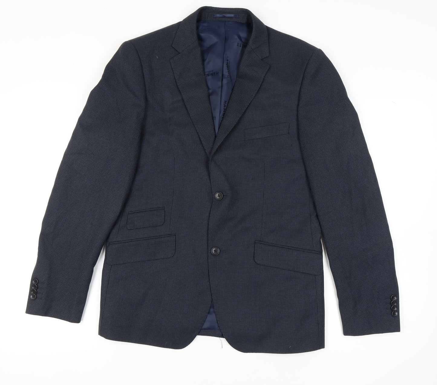 Hamnett Men's Blue Blazer, Size 40, Two-Button