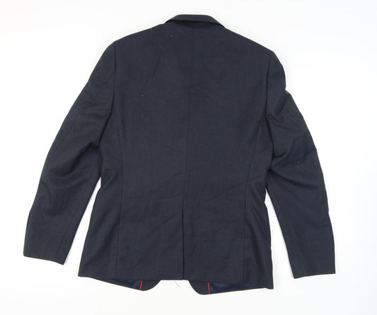 Hamnett Men's Blue Blazer, Size 40, Two-Button