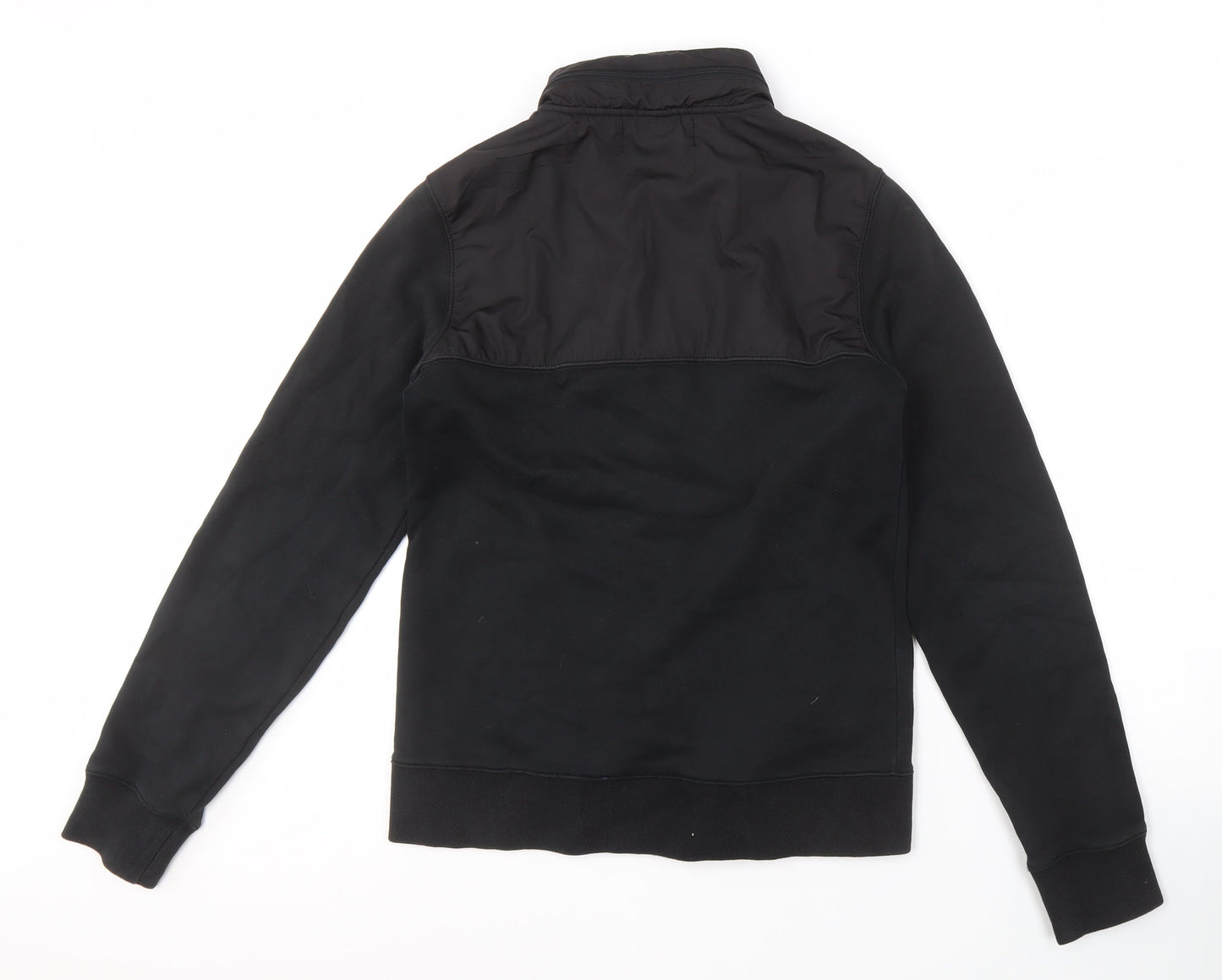 éS Men's Black Bomber Jacket, Size S, Full Zip Casual