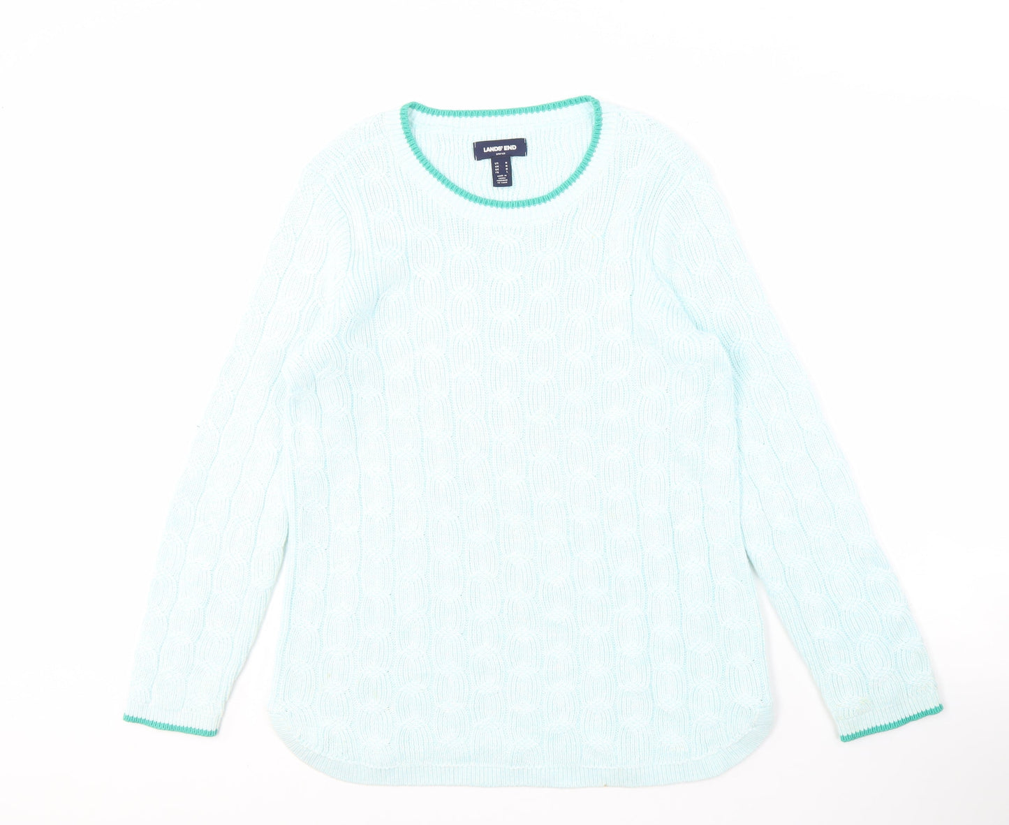 Lands' End Women's Blue Pullover Sweater, Size M