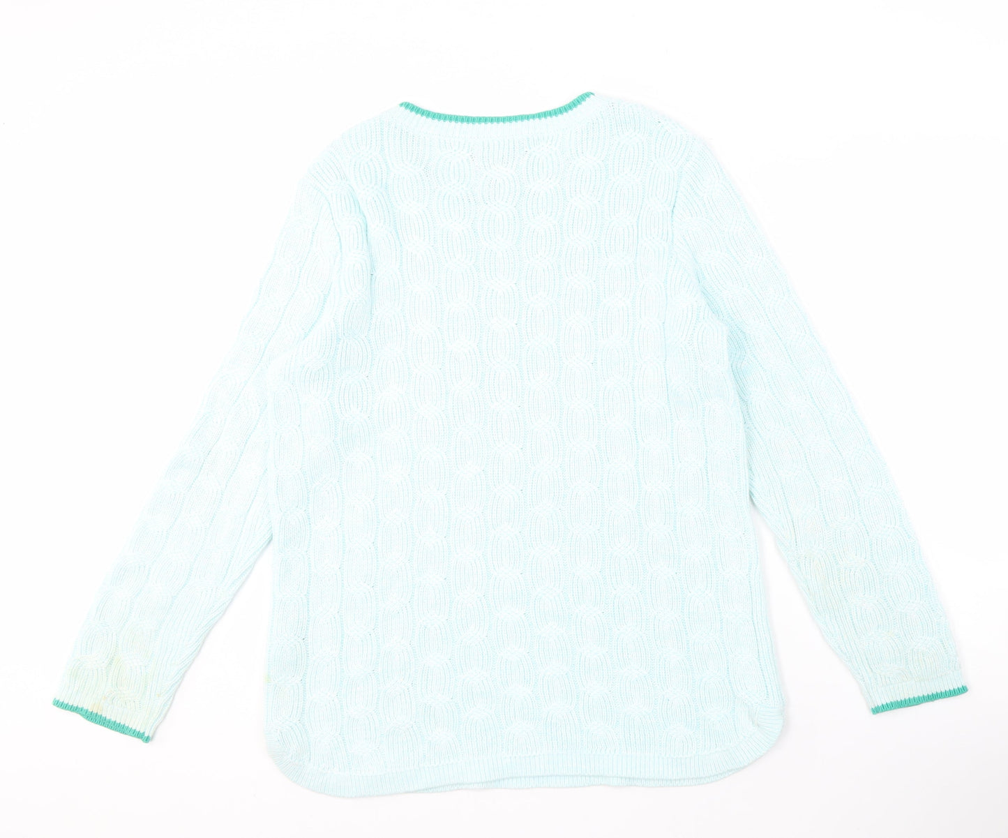 Lands' End Women's Blue Pullover Sweater, Size M