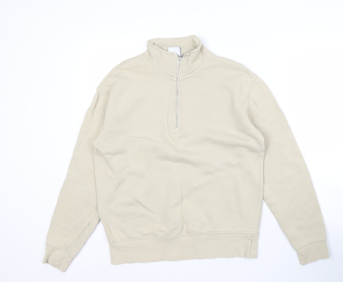 Zara Men's Beige Pullover Sweatshirt S