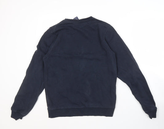 Nike Men's Blue Logo Sweatshirt L Crew Neck