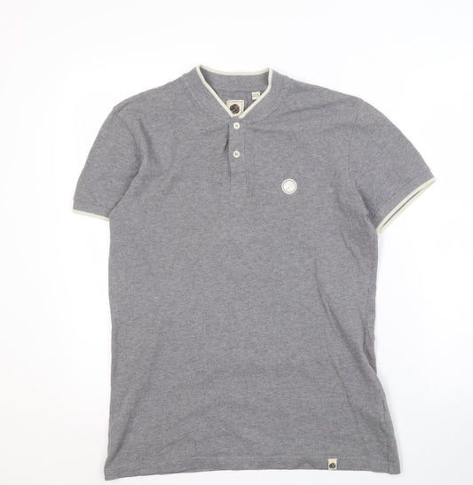 Pretty Green Men's Grey XS Short Sleeve Polo Shirt