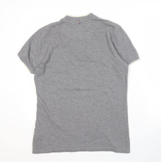 Pretty Green Men's Grey XS Short Sleeve Polo Shirt