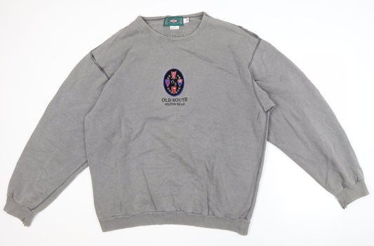 SDI Men's Grey Pullover Sweatshirt, Size L