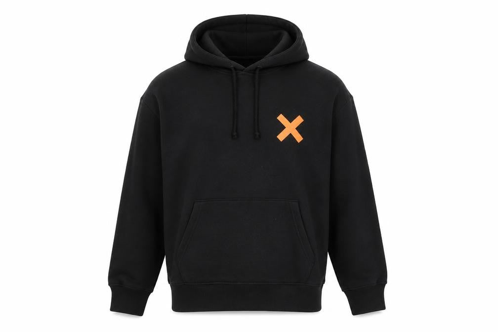 Collusion Unisex Black Logo Hoodie, Size S