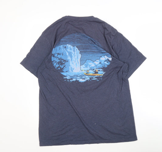 Eddie Bauer Men's Blue Outdoor Graphic T-Shirt M