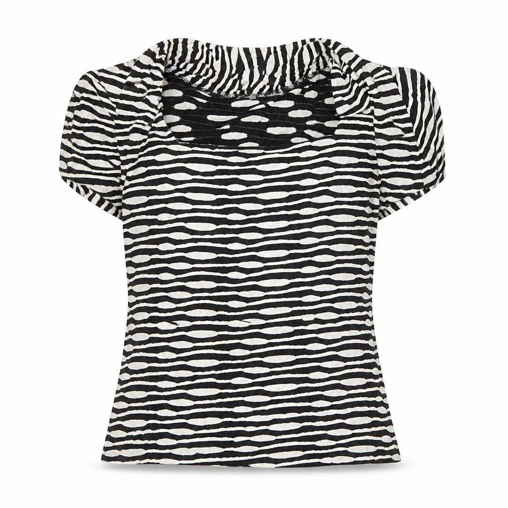 Womens UK Size L Alex & Co. Black Viscose Blend Blouse