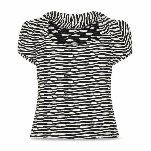 Womens UK Size L Alex & Co. Black Viscose Blend Blouse