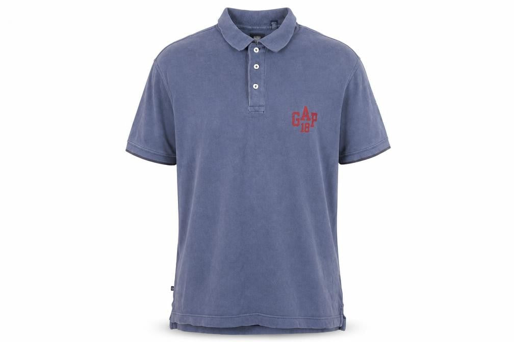 GAP Men's Blue Polo Shirt, Size L, Cotton, Casual Wear