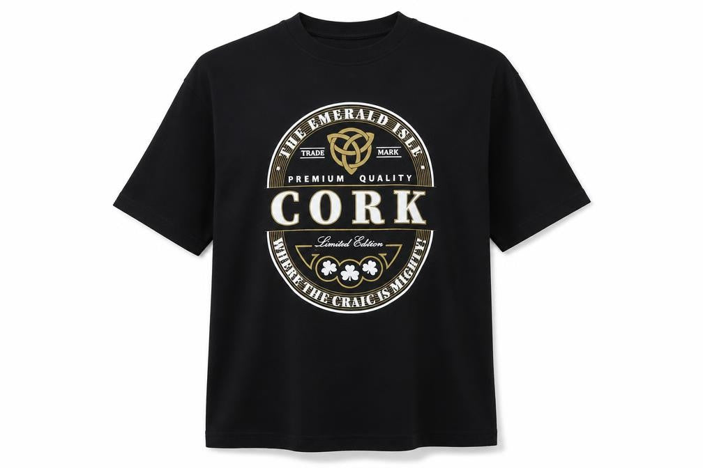 Traditional Craftwear Men's Black T-Shirt L Relaxed Fit