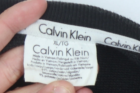 Calvin Klein Men's Black XL Pullover Sweatshirt